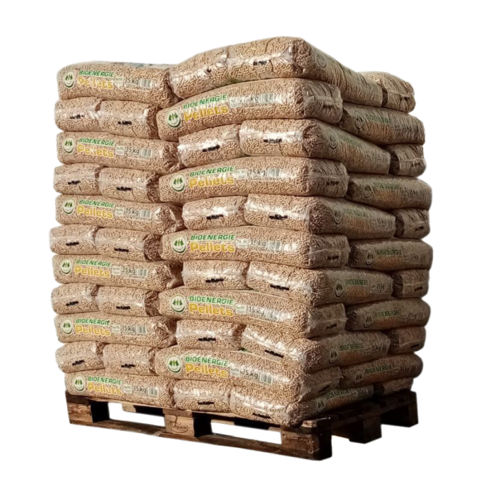 Pellet Bio Energie – Palette de 66 sacs de 15 kg – Image 1